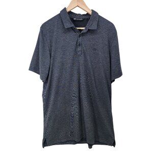 Travis Mathew Mens‎ XL Polo Shirt Heathered Gray Pima Cotton & Polyester Blend